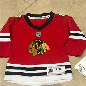 Baby Red Blackhawks Hockey Jersey